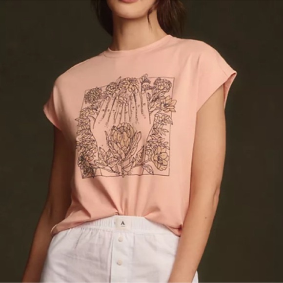 Anthropologie x Real Fun Graphic Muscle Tee Size M - Picture 14 of 16